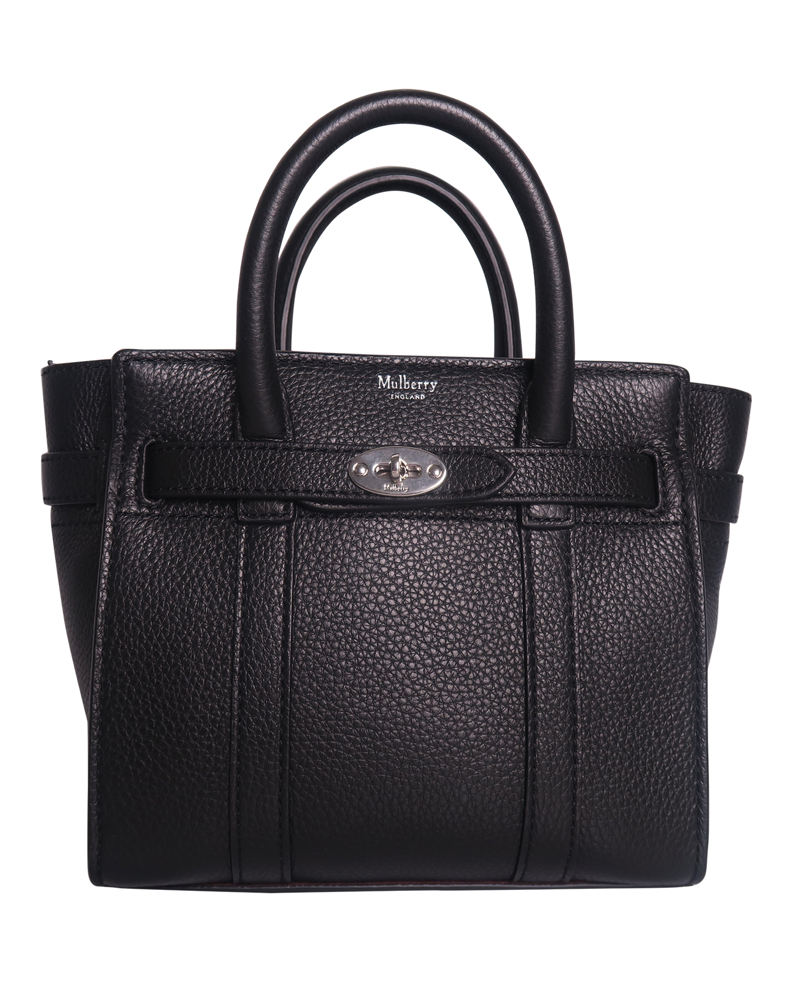 Mulberry zipped best sale bayswater black